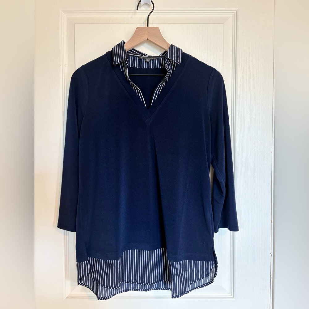 Women’s two-fer layered blouse size small